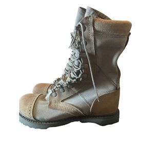 Corcocan Mens Brown Suede Leather Full Force Footwear Combat Boots Size 7.5